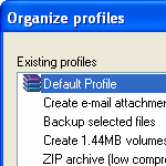Profile w programie WinRAR